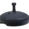 Merkloos Parasolvoet Rattan - rond - antraciet grijs - D45 cm - 20 liter