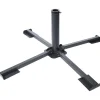 Gerimport Parasolvoet/kruisvoet - zwart - metaal - voor 40 cm stenen