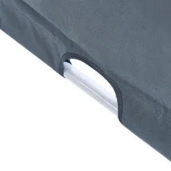 Terrasoverkappingen-Beliani PARGA - Tuinpaviljoen - Grijs/Wit - Polyester