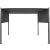 Beliani PARGA - Tuinpaviljoen - Zwart/Grijs - Polyester