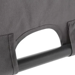 Beliani PARGA - Tuinpaviljoen - Zwart/Grijs - Polyester