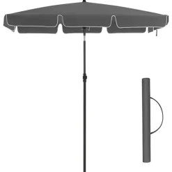 Parasols-Parya Garden - rechthoekige parasol - Grijs - met Tas