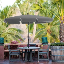 Parasols-Parya Garden - rechthoekige parasol - Grijs - met Tas