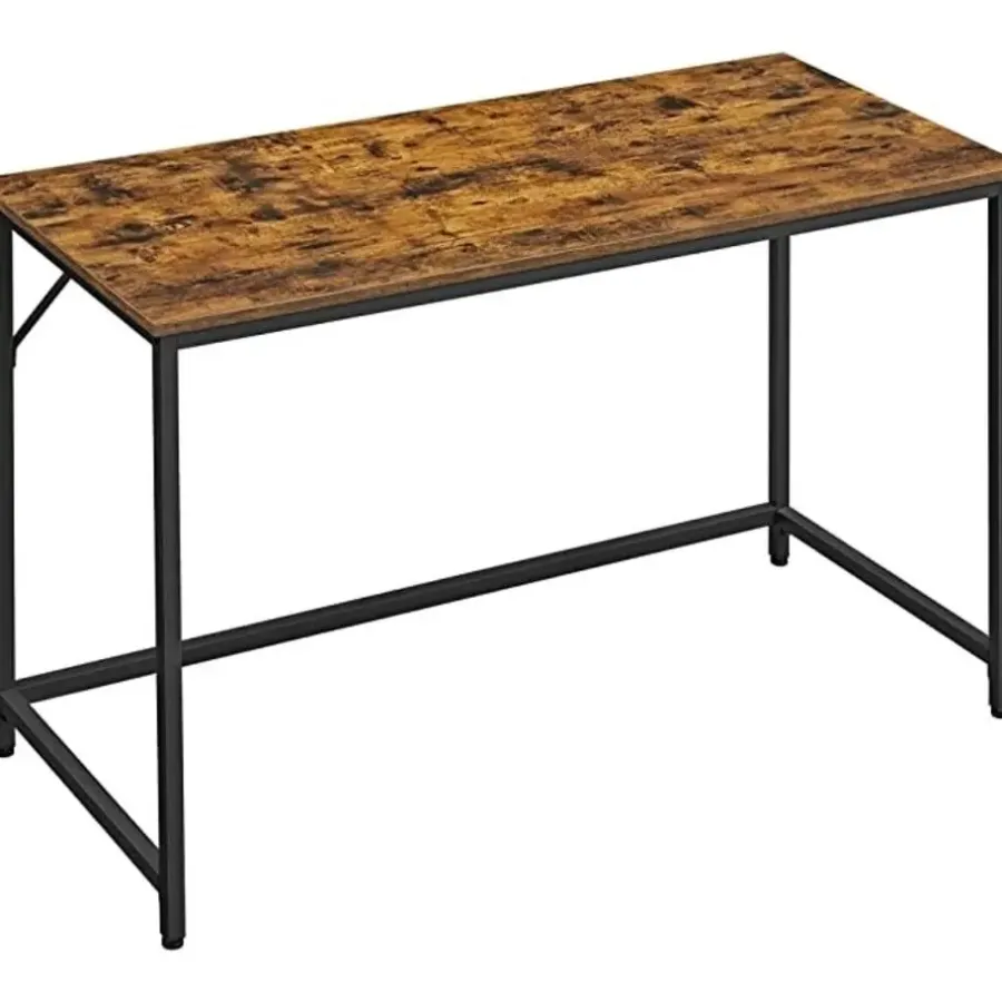 Parya Home - Computer bureau - Bruin-zwart - 120 x 60 x 75 cm