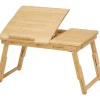 Dienbladen-Parya Home - Houten Laptoptafel - Bamboe - Bruin