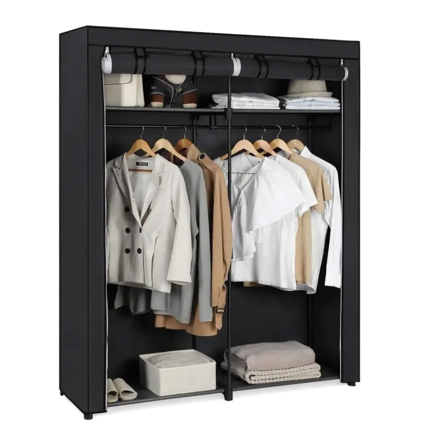 Parya Home - Opvouwbare Garderobekast - Zwart