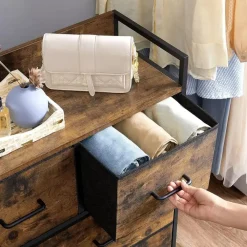 Ladekasten|Ladekasten-Merkloos Parya Home Industriėle Commode – Opbergkast met 7 mdf laden en metalen frame