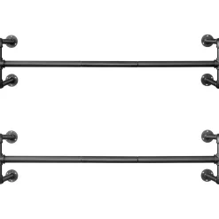 Kledingrekken|Kledingrekken-Parya Home Kapstok Garderoberekken - Set van 2 - Zwart