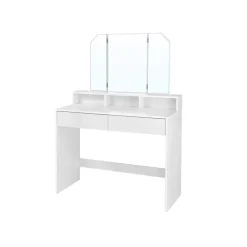 Kaptafels-Parya Home Kaptafel, kaptafel met opklapbare spiegel en 2 laden
