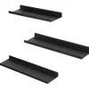 Parya Home Metalen wandplanken, set van 3, zwevende planken