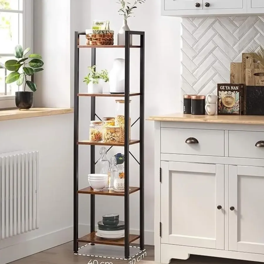 Stellingkasten-Parya Home Opbergrek met stalen frame, voor woonkamer