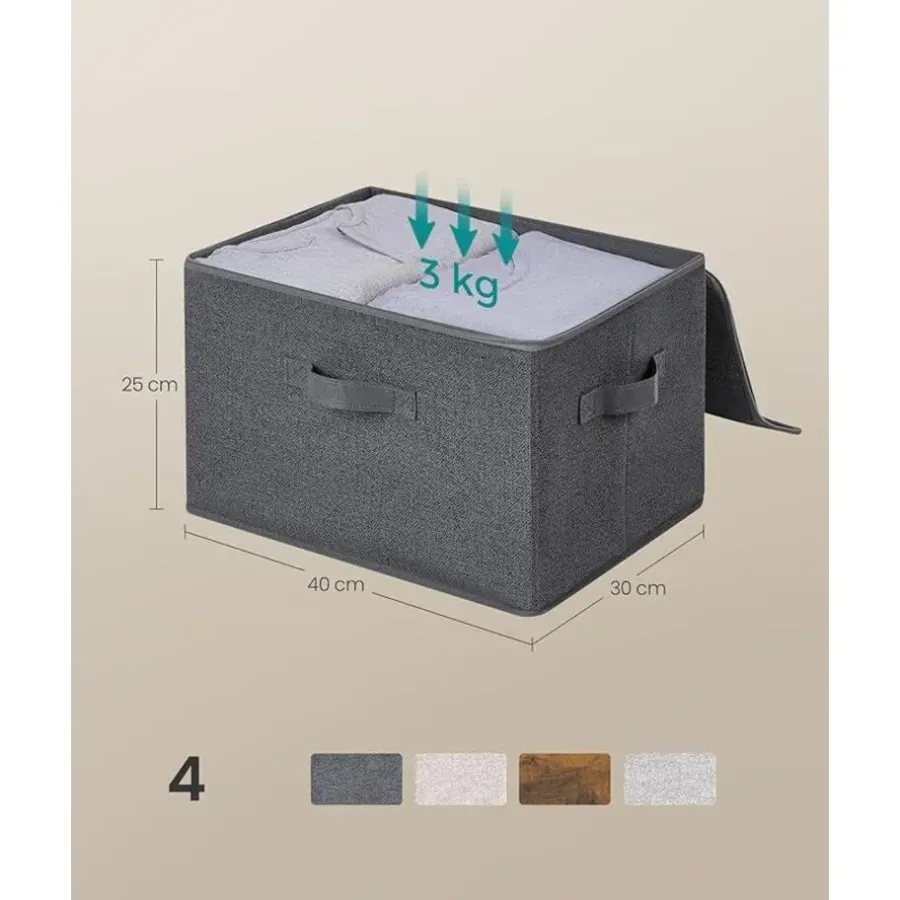 Opbergmanden-Parya Home Opvouwbare opbergdozen, 6 stuks