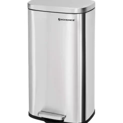 Prullenbakken-Parya Home RVS Pedaalemmer - 30 liter - Rechthoekig