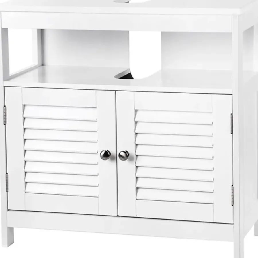 Wastafelkasten-Parya Home Wastafelonderkast, zonder wastafel, veel opslag, wit
