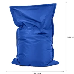 Zitzakken-Parya Zitzak Nylon - Zitzakfauteuil - Woonkamerzitzak - Kobalt - 100 x 150