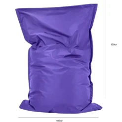 Parya Zitzak Nylon - Zitzakfauteuil - Woonkamerzitzak - Paars - 100 x 150