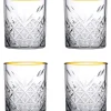 Pasabahce Tumbler met gouden rand Timeless 35.5 cl - Transparant Goud 4 stuk(s)