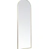 Spiegels-Leen Bakker Passpiegel Arch - goudkleurig aluminium - 145x45 cm