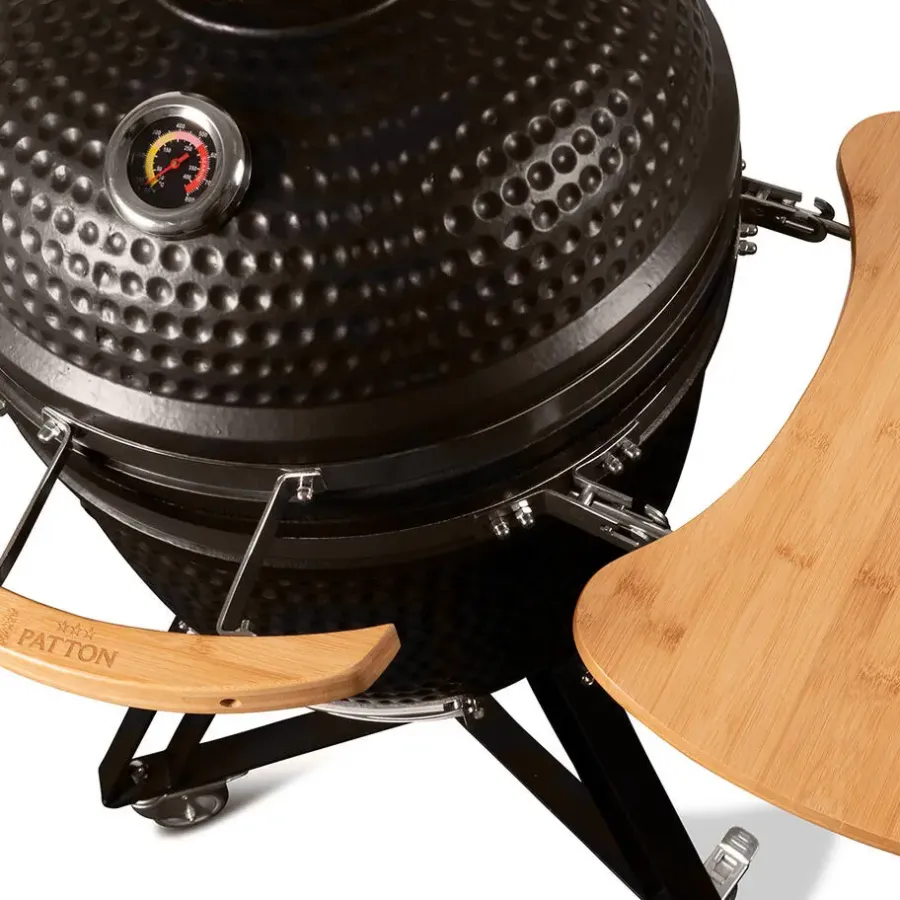 Barbecues En Accessoires-Patton Classic Kamado 20" - Large - Ø44 cm - Matzwart