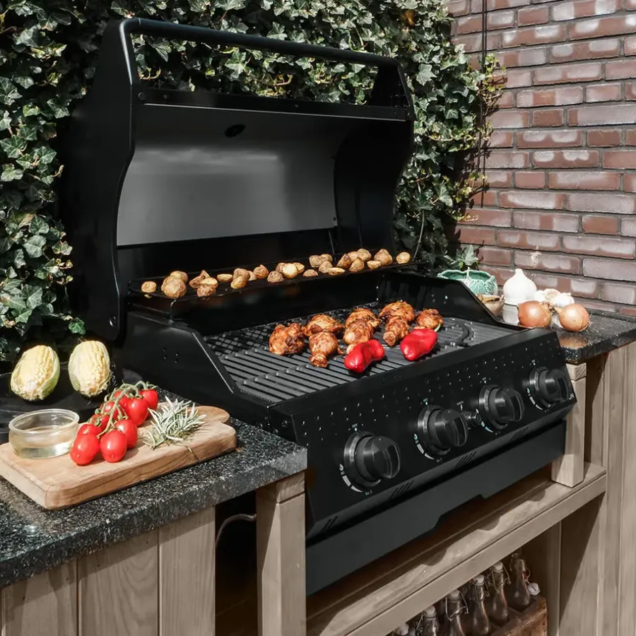 Barbecues En Accessoires-Patton Opus Inbouw Gasbarbecue - 3 Branders + Searbrander