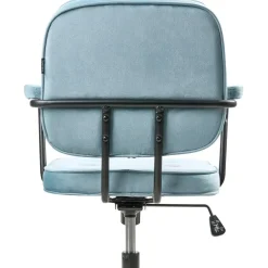 Bureaustoelen|Bureaustoelen-Leen Bakker PAWNEE - Bureaustoel - Lichtblauw - Fluweel