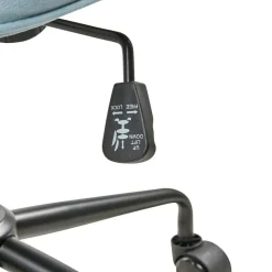 Bureaustoelen|Bureaustoelen-Leen Bakker PAWNEE - Bureaustoel - Lichtblauw - Fluweel