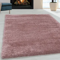 Hoogpolige Vloerkleden-Muratap Pearl Soft Hoogpolig Vloerkleed Roze - 140x200 CM