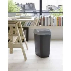 Prullenbakken-Kis Pedaalemmer Dual Swing Bin Zwart M –