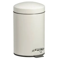 Leen Bakker Pedaalemmer Pedro 3l - beige - 27,5xØ16,8 cm