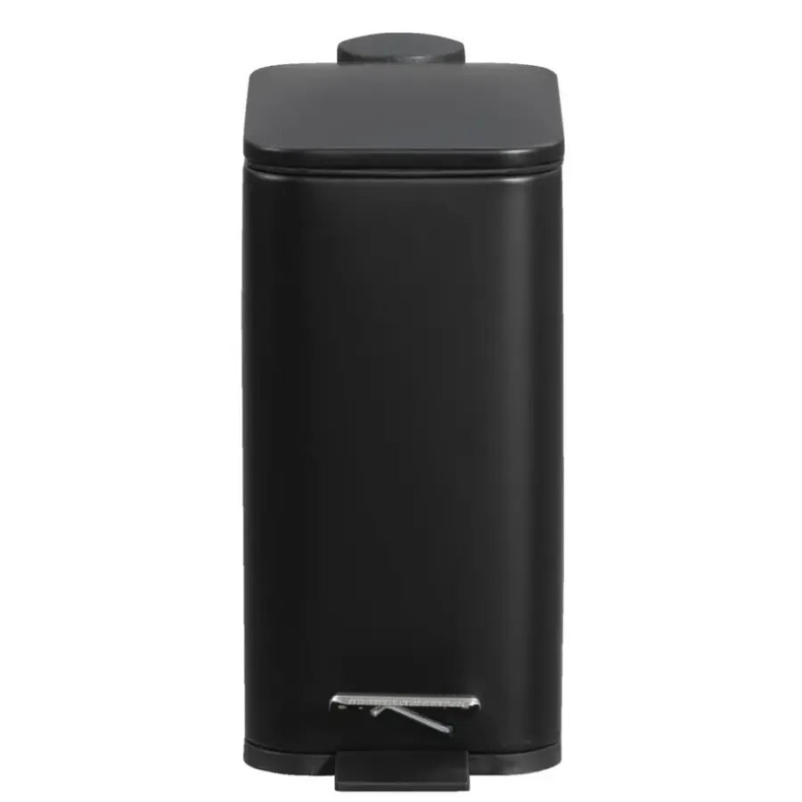 Leen Bakker Pedaalemmer Slim - 5 liter - zwart - 28,9x14x28,3 cm
