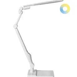 Bureaulampen|Bureaulampen-Leen Bakker PEGASI - Bureaulamp LED - Wit - Synthetisch materiaal