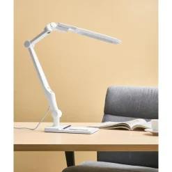 Bureaulampen|Bureaulampen-Leen Bakker PEGASI - Bureaulamp LED - Wit - Synthetisch materiaal