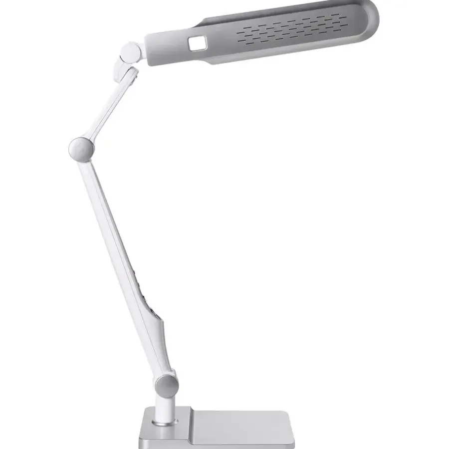 Bureaulampen|Bureaulampen-Leen Bakker PEGASI - Bureaulamp LED - Zilver - Synthetisch materiaal