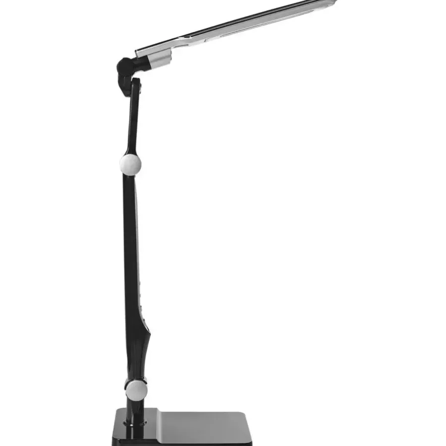 Leen Bakker PEGASI - Bureaulamp LED - Zwart - Synthetisch materiaal