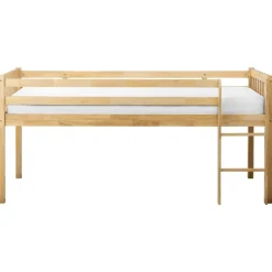 1-Persoons Bedden-Beliani PEIPIN - Kinderbed - Lichtbruin - 90 x 200 cm - Hout