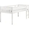 1-Persoons Bedden-Beliani PEIPIN - Kinderbed - Wit - 90 x 200 cm - Hout