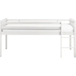1-Persoons Bedden-Beliani PEIPIN - Kinderbed - Wit - 90 x 200 cm - Hout