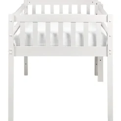 1-Persoons Bedden-Beliani PEIPIN - Kinderbed - Wit - 90 x 200 cm - Hout