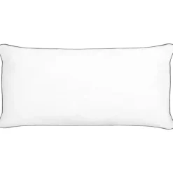 Hoofdkussens-Beliani PELISTER - 2x Hoofdkussen hoog - Wit - 40 x 80 cm - Japara