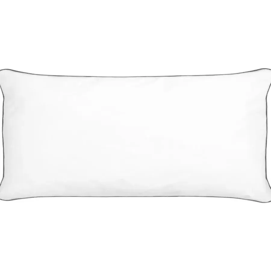 Hoofdkussens-Beliani PELISTER - 2x Hoofdkussen hoog - Wit - 40 x 80 cm - Japara