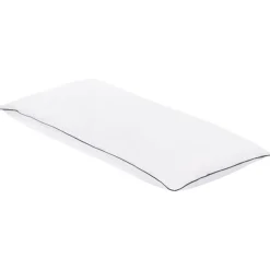 Hoofdkussens-Beliani PELISTER - 2x Hoofdkussen hoog - Wit - 40 x 80 cm - Japara