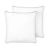 Hoofdkussens-Beliani PELISTER - 2x Hoofdkussen hoog - Wit - 80 x 80 cm - Japara