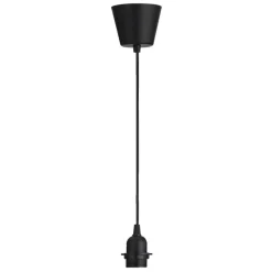 Leen Bakker Pendel Basic E27 - zwart - 100 cm