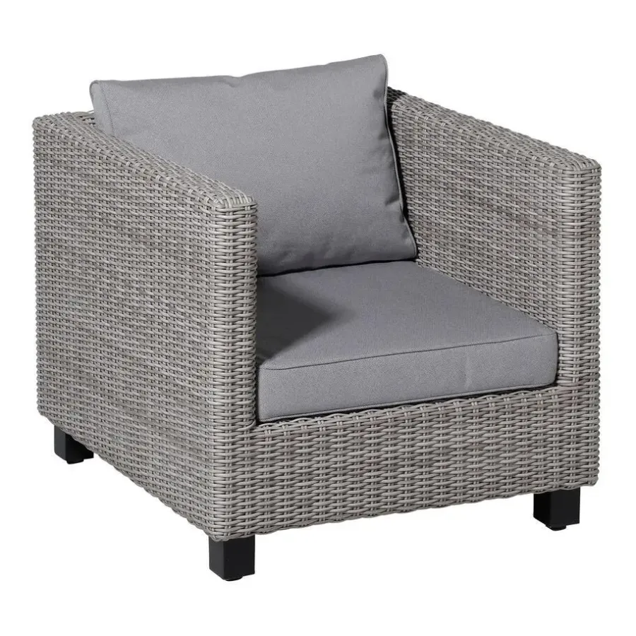 Loungekussens-Perel Lounge profi-line soft outdoor Manchester light grey