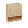 Beliani PEROTE - Dressoir - Lichte houtkleur - Rotan