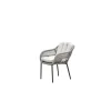 Tuinstoelen-Garden Impressions Pescara dining fauteuil - carbon black - rope taupe - desert sand