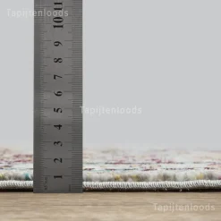 Ronde Vloerkleden-Muratap Picasso Keshan Vintage Rond Vloerkleed Multi / Beige Laagpolig - 160 CM ROND