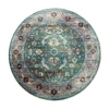 Ronde Vloerkleden-Muratap Picasso Pablo Vintage Rond Vloerkleed Groen / Multi Laagpolig - 160 CM ROND