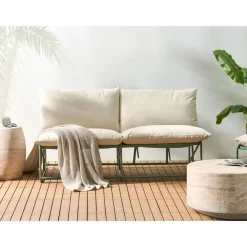 Loungebanken-Leen Bakker PICO - Tweezitsbank - Groen - Staal