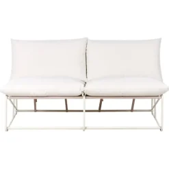 Loungebanken-Leen Bakker PICO - Tweezitsbank - Lichtbeige - Staal